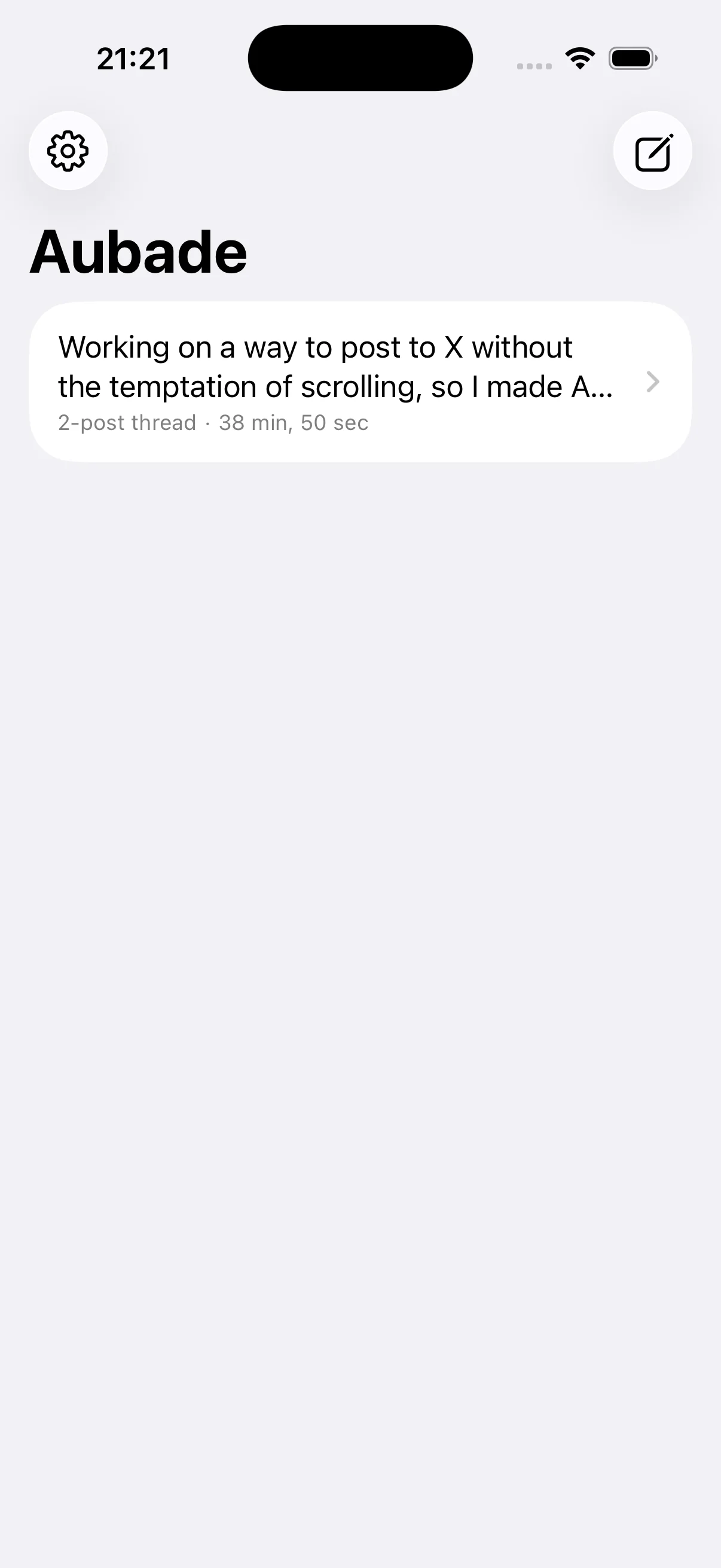Aubade — Iphone editor