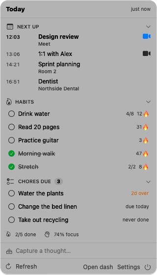 DashPeek screenshot