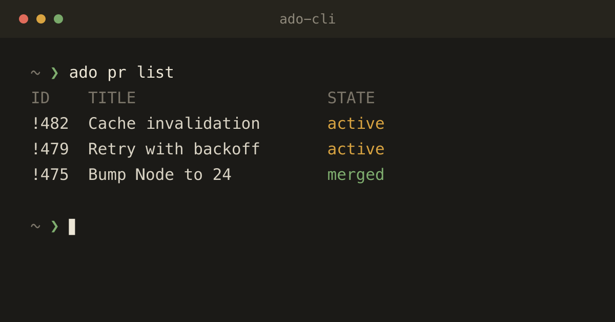 ado-cli preview