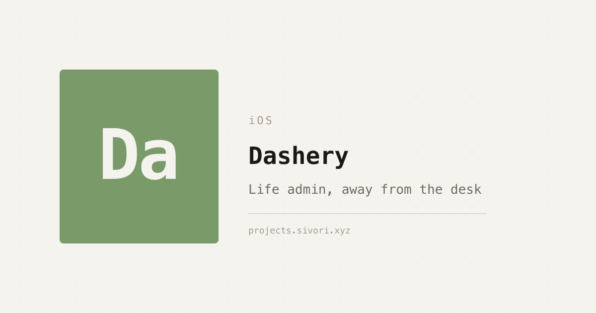 Dashery preview