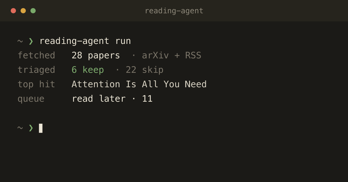 reading-agent preview