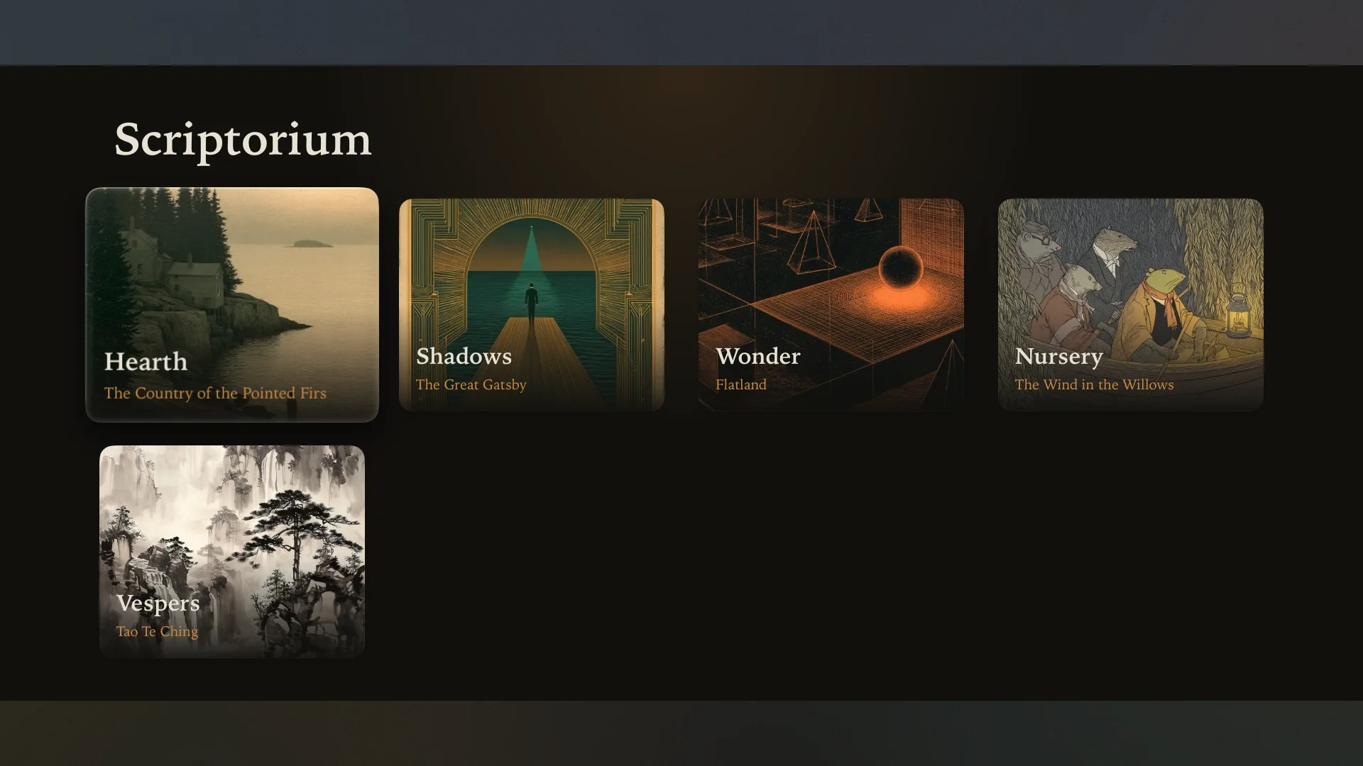 Scriptorium for Apple TV